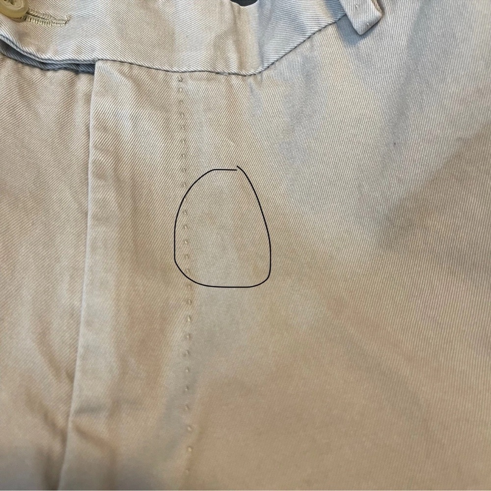 Peter Millar Pants Beige Chinos Flat Front Pima Cotton Ankle 38x32 - Picture 6 of 7